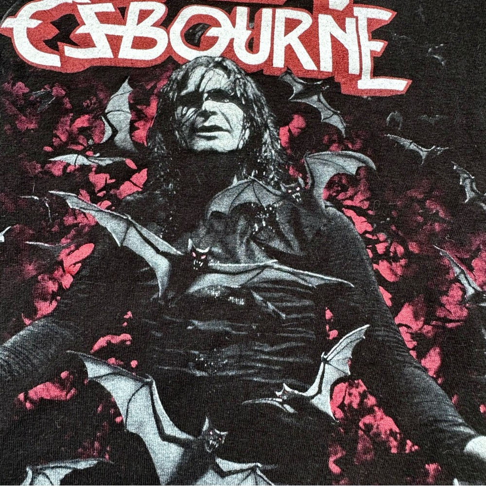 Ozzy Osbourne T-Shirt Goth Heavy Metal Black Sabbath Band Tee Bats Small Unisex - Picture 3 of 7